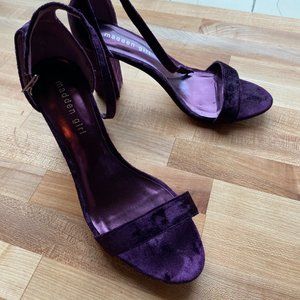 Madden Girl Beella Purple Velvet Heel
